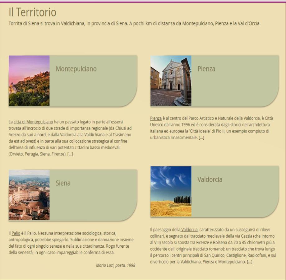 Hotel La Terrazza Da Barbara Torrita di Siena Exterior foto